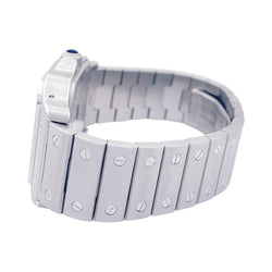 Montre Cartier "Santos Galbée", acier. - Castafiore