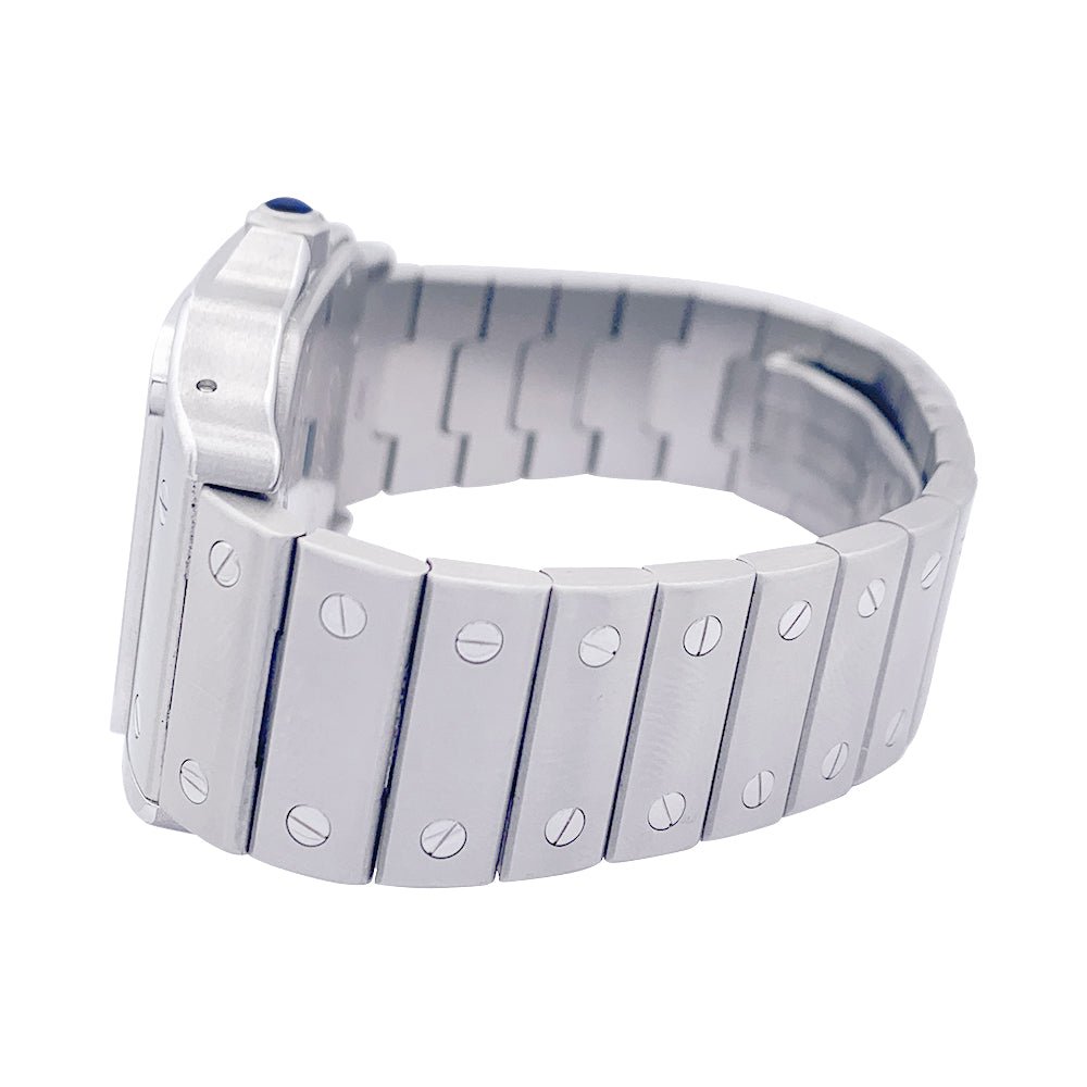 Montre Cartier "Santos Galbée", acier. - Castafiore