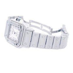 Montre CARTIER "Santos Galbée" en acier - Castafiore
