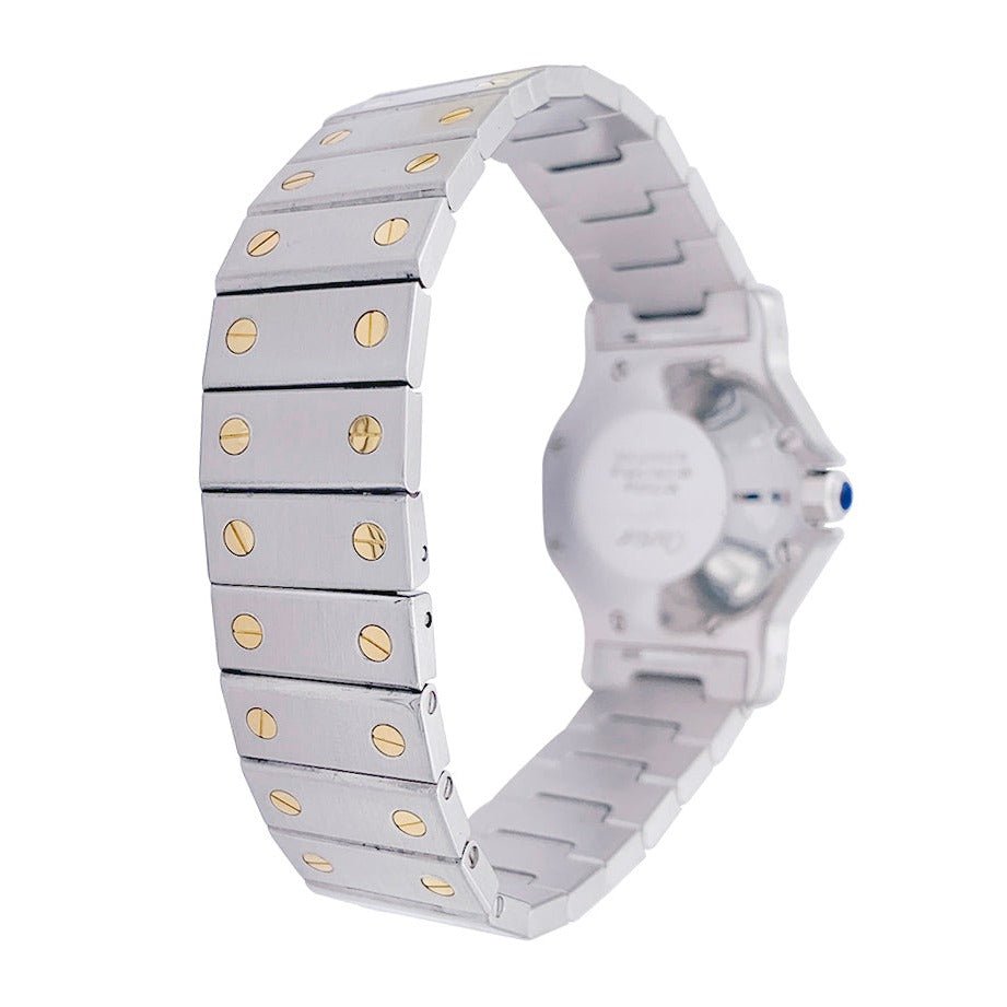 Montre CARTIER "Santos Octogonale" en acier et or jaune - Castafiore