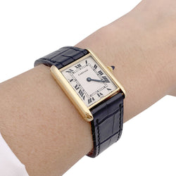 Montre CARTIER "Tank Louis Cartier" en or jaune - Castafiore