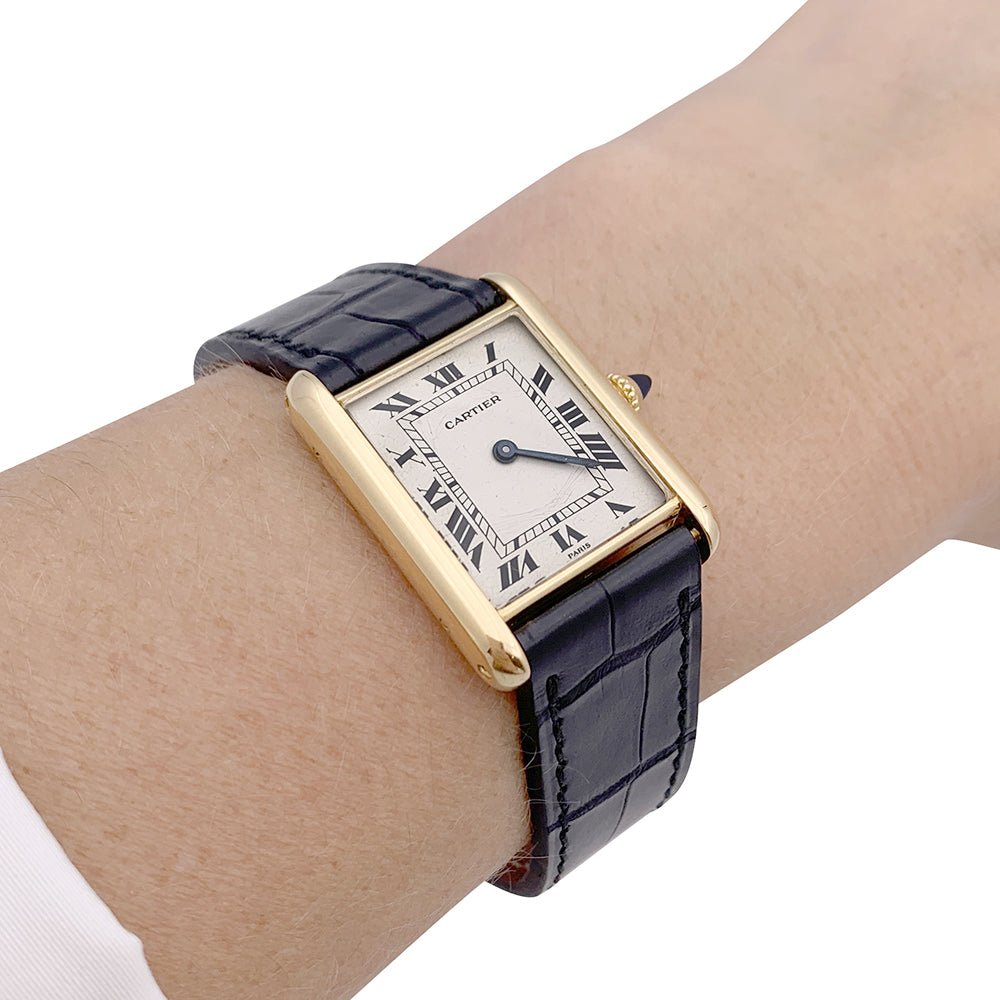 Montre CARTIER "Tank Louis Cartier" en or jaune - Castafiore