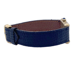 Montre CARTIER "Tank Must" argent plaqué or, cadran laqué bleu. - Castafiore