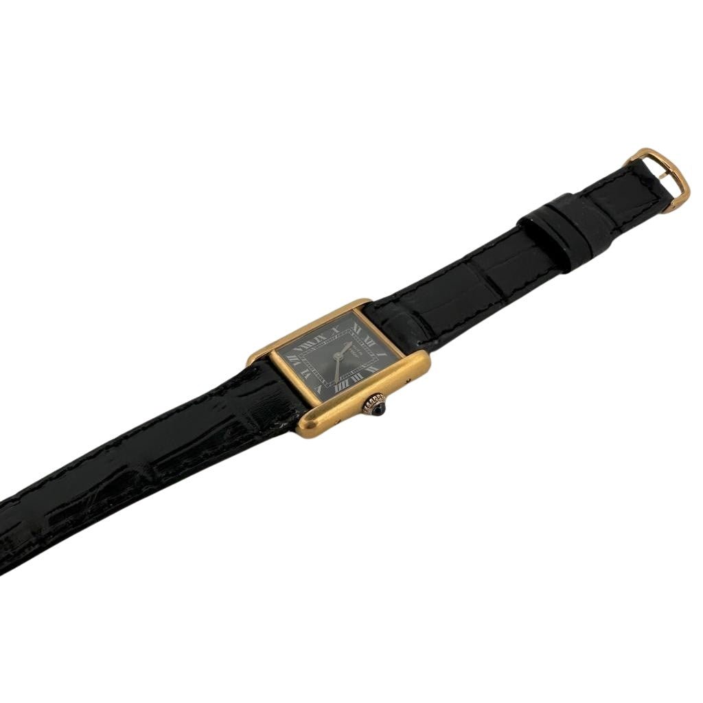 Montre CARTIER Tank Must en plaqué or - Castafiore