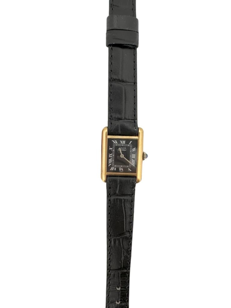 Montre CARTIER Tank Must en plaqué or - Castafiore