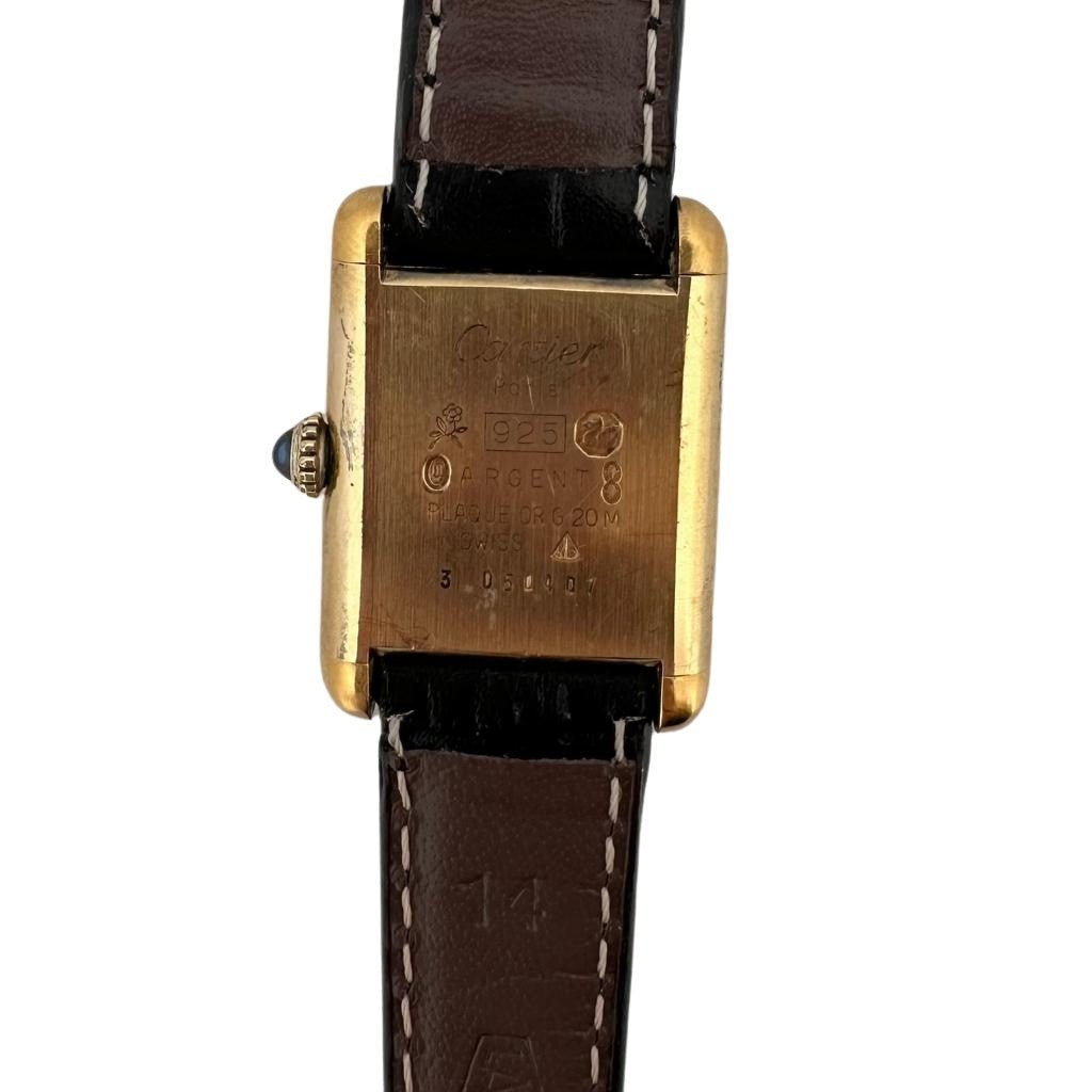 Montre CARTIER Tank Must en plaqué or - Castafiore