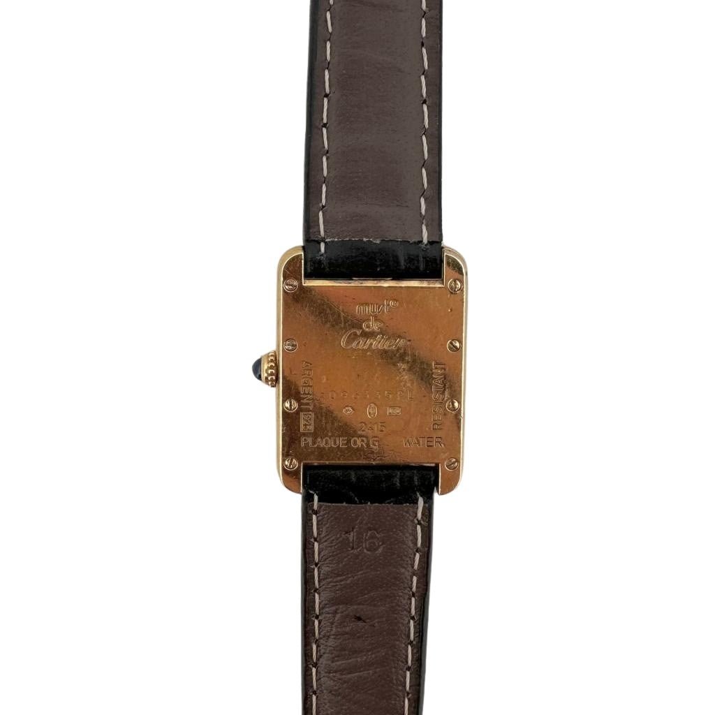 Montre CARTIER Tank Must en plaqué or Grand modèle - Castafiore