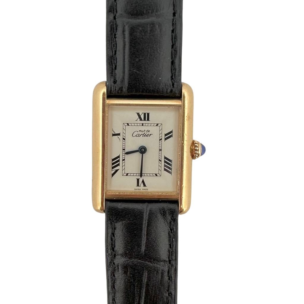 Montre CARTIER Tank Must en plaqué or Grand modèle - Castafiore