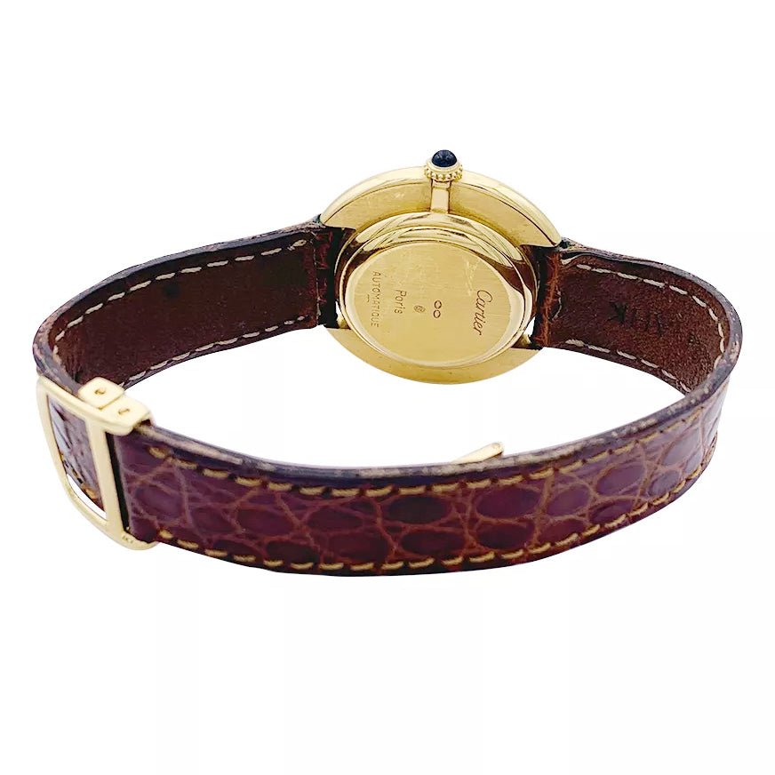 Montre Cartier, "Vendôme", or jaune. - Castafiore