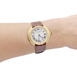 Montre Cartier, "Vendôme", or jaune. - Castafiore