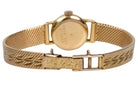 Montre "CERTINA" en or jaune 18 carats avec un bracelet souple à maille fine et décorée. - Castafiore