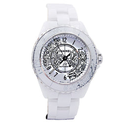 Montre CHANEL céramique et diamants. - Castafiore