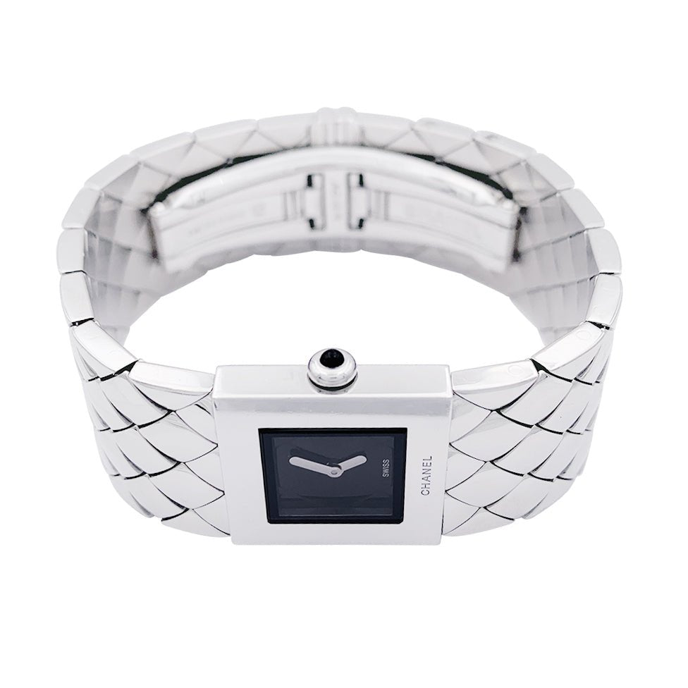 Montre CHANEL "Matelassé", acier. - Castafiore