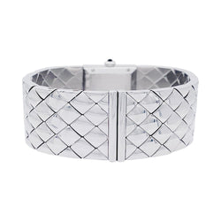 Montre CHANEL "Matelassé", acier. - Castafiore