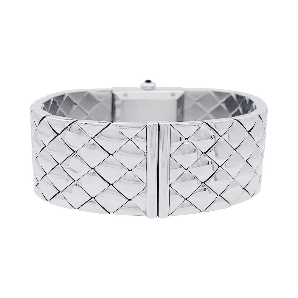 Montre CHANEL "Matelassé", acier. - Castafiore