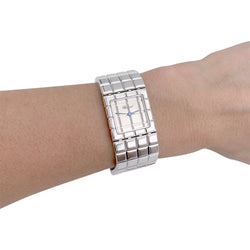 Montre Chopard, "Ice Cube", acier. - Castafiore