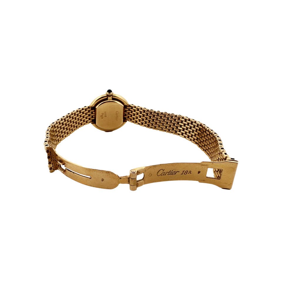 Montre de dame CARTIER "Ellipse" en or jaune - Castafiore