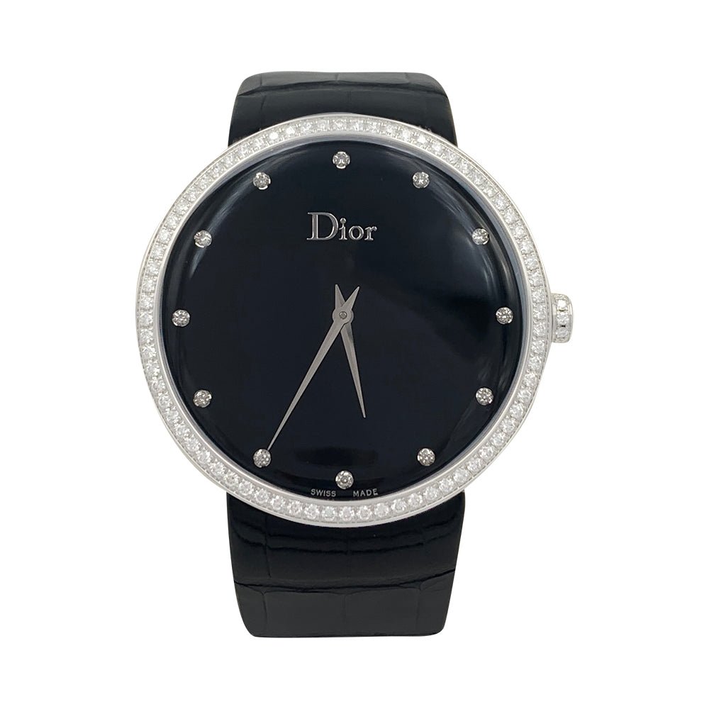 Montre DIOR “La D de Dior” en acier et diamants - Castafiore