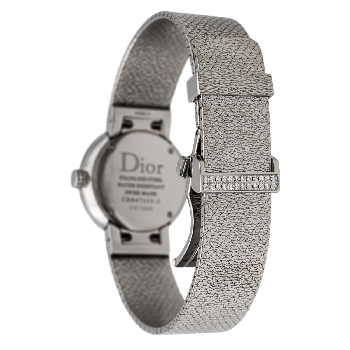 Montre DIOR La D en acier et diamants - Castafiore