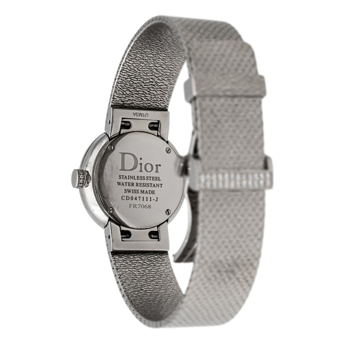 Montre DIOR La D en acier et diamants - Castafiore