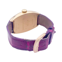 Montre Franck Muller, “Master of Complications”, or rose, cuir. - Castafiore