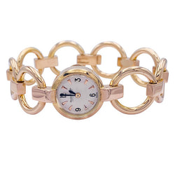 Montre JAEGE-LECOULTRE or jaune et or rose - Castafiore