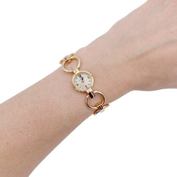 Montre JAEGE-LECOULTRE or jaune et or rose - Castafiore