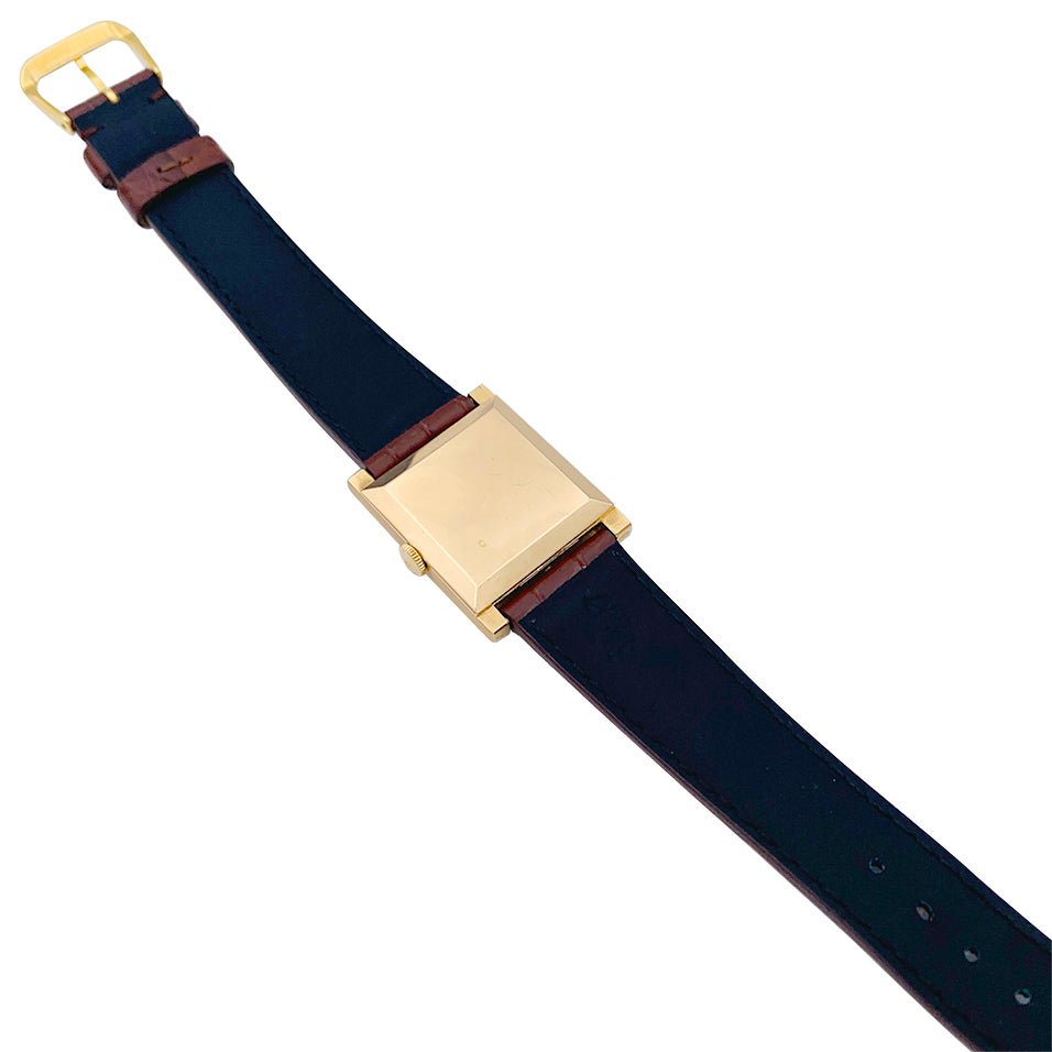 Montre Jaeger Lecoultre, or rose, bracelet cuir. - Castafiore