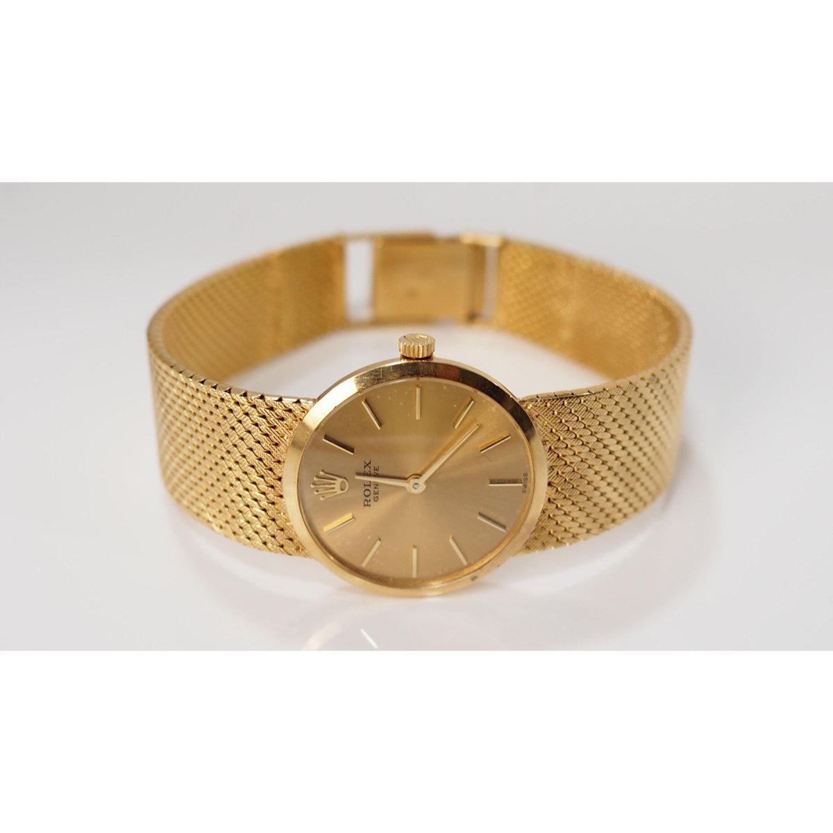 Montre Mécanique ROLEX "Cellini" en or jaune - Castafiore