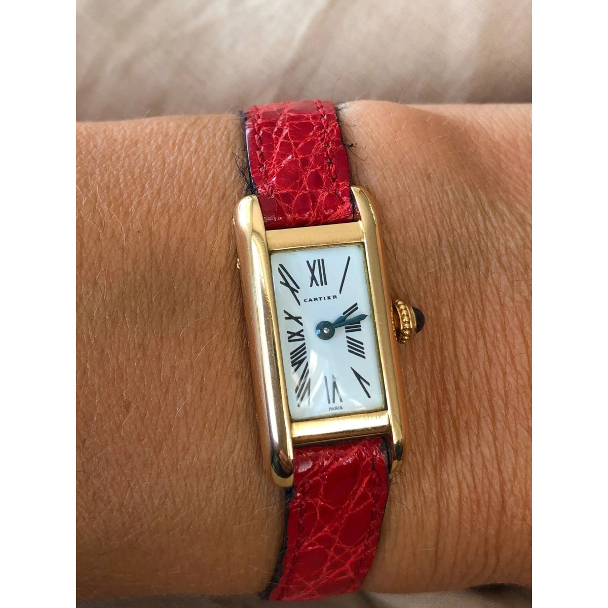 Montre Mini Tank de la maison Cartier - Castafiore