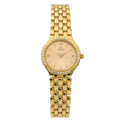 Montre OMEGA en or jaune et diamants - Castafiore