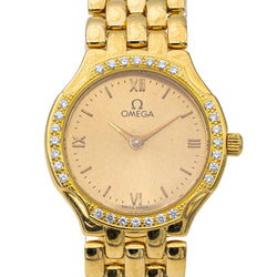 Montre OMEGA en or jaune et diamants - Castafiore