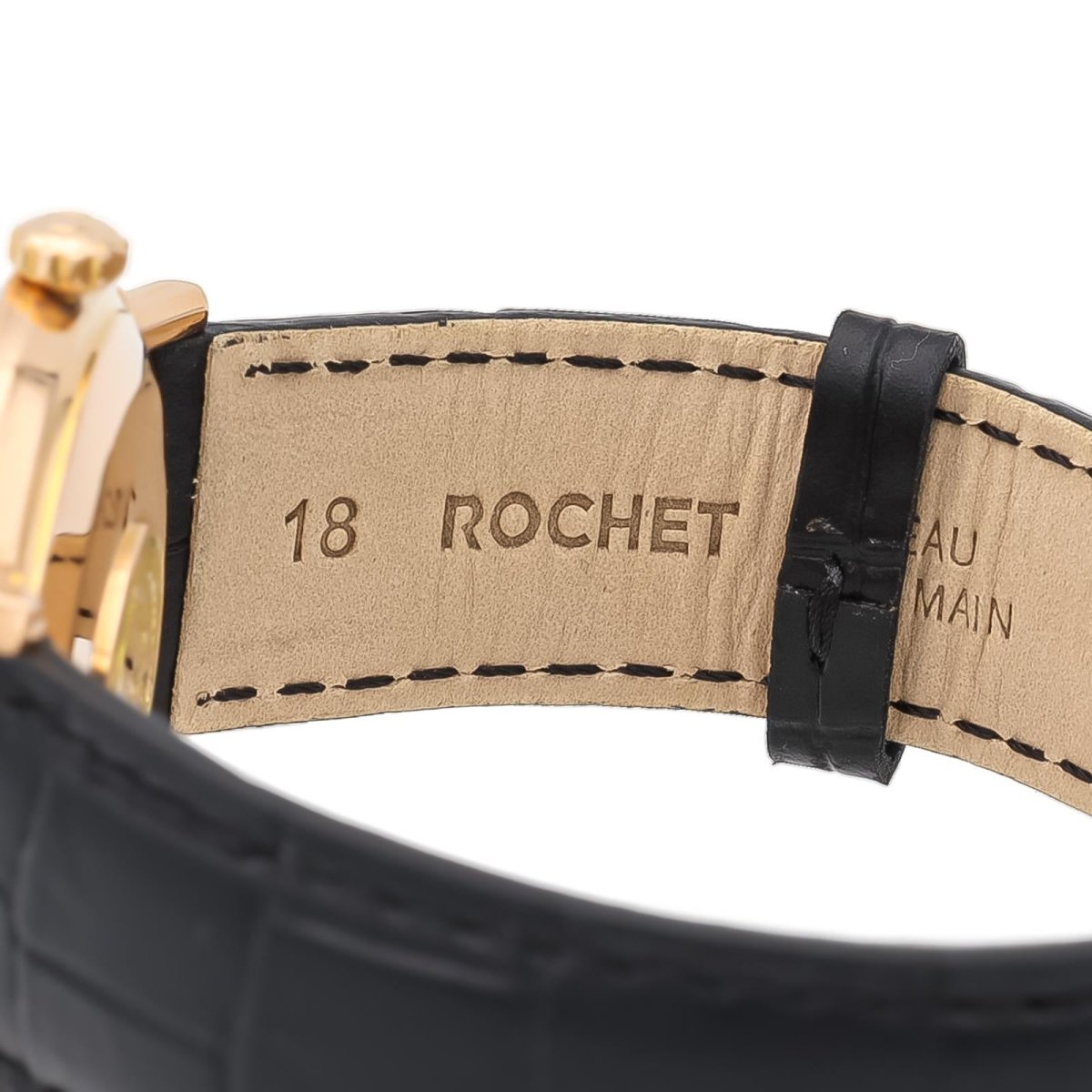 Montre OMEGA "Seamaster" en or rose et cuir - Castafiore