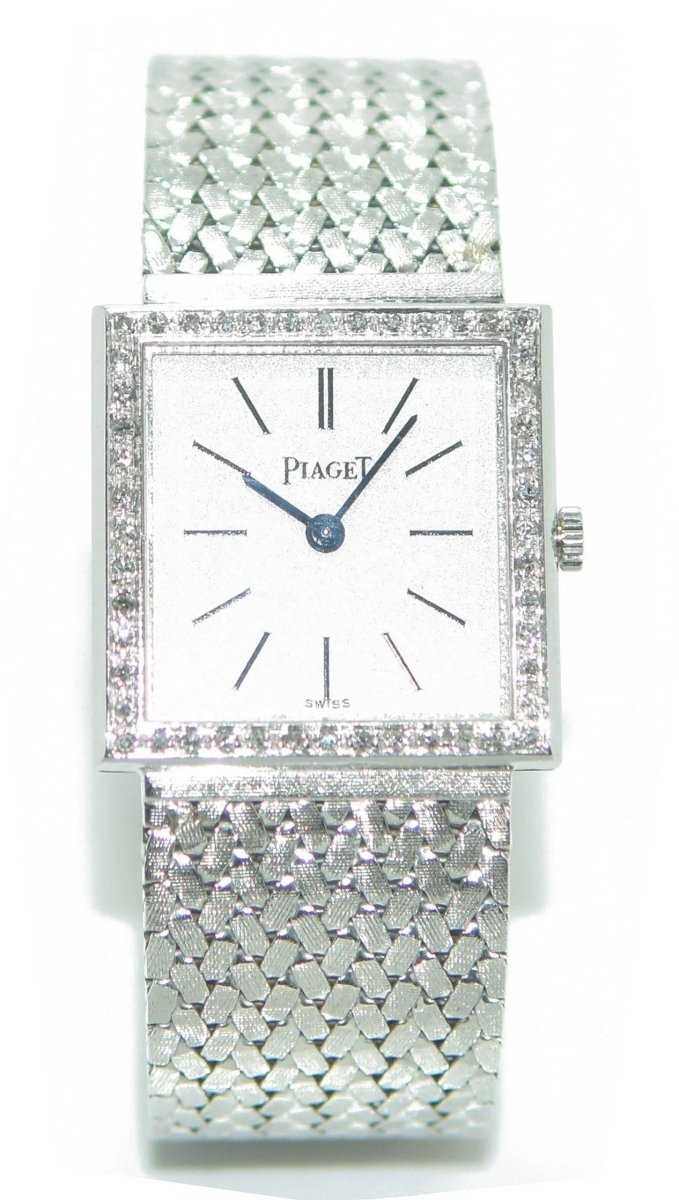 Montre Piaget or gris et diamant - Castafiore