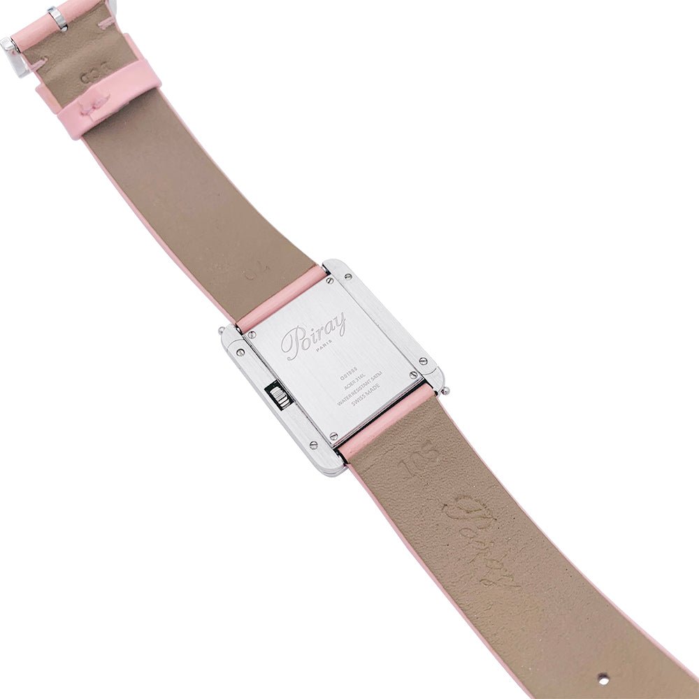 Montre Poiray, "Ma Première", acier, diamants. - Castafiore