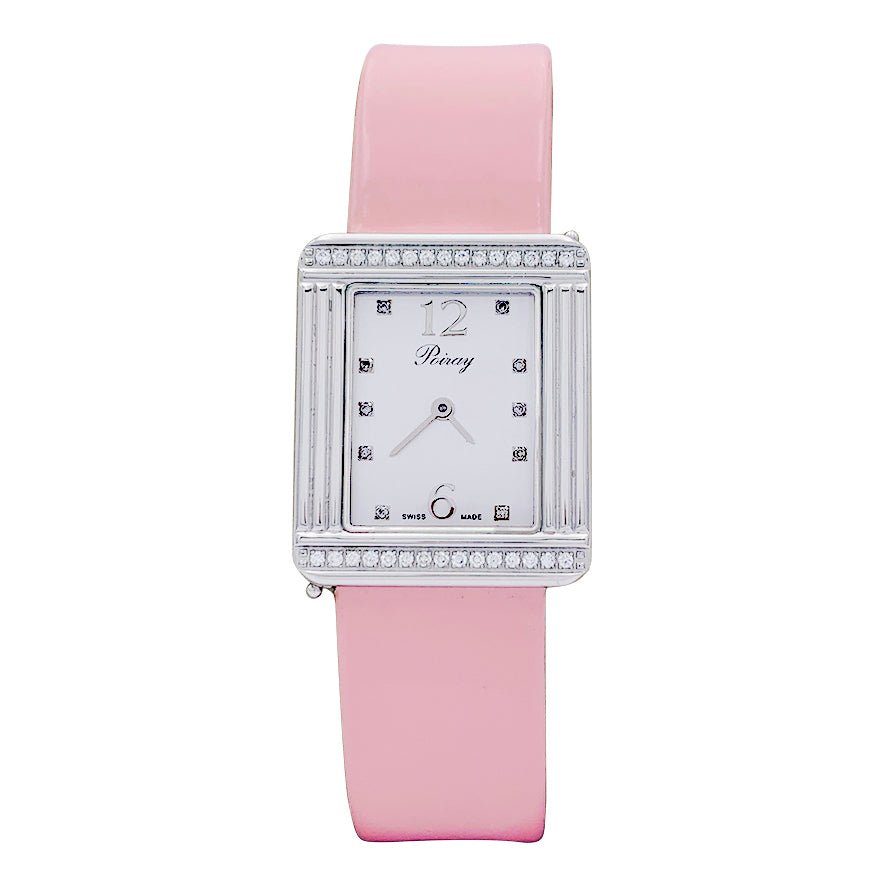 Montre Poiray, "Ma Première", acier, diamants. - Castafiore