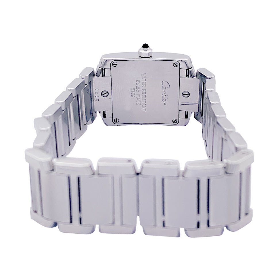 Montre Quartz CARTIER "Tank Française" en acier - Castafiore