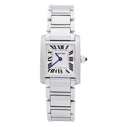 Montre Quartz CARTIER "Tank Française" en acier - Castafiore