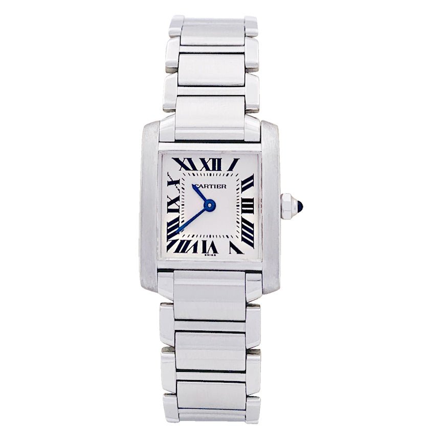 Montre Quartz CARTIER "Tank Française" en acier - Castafiore