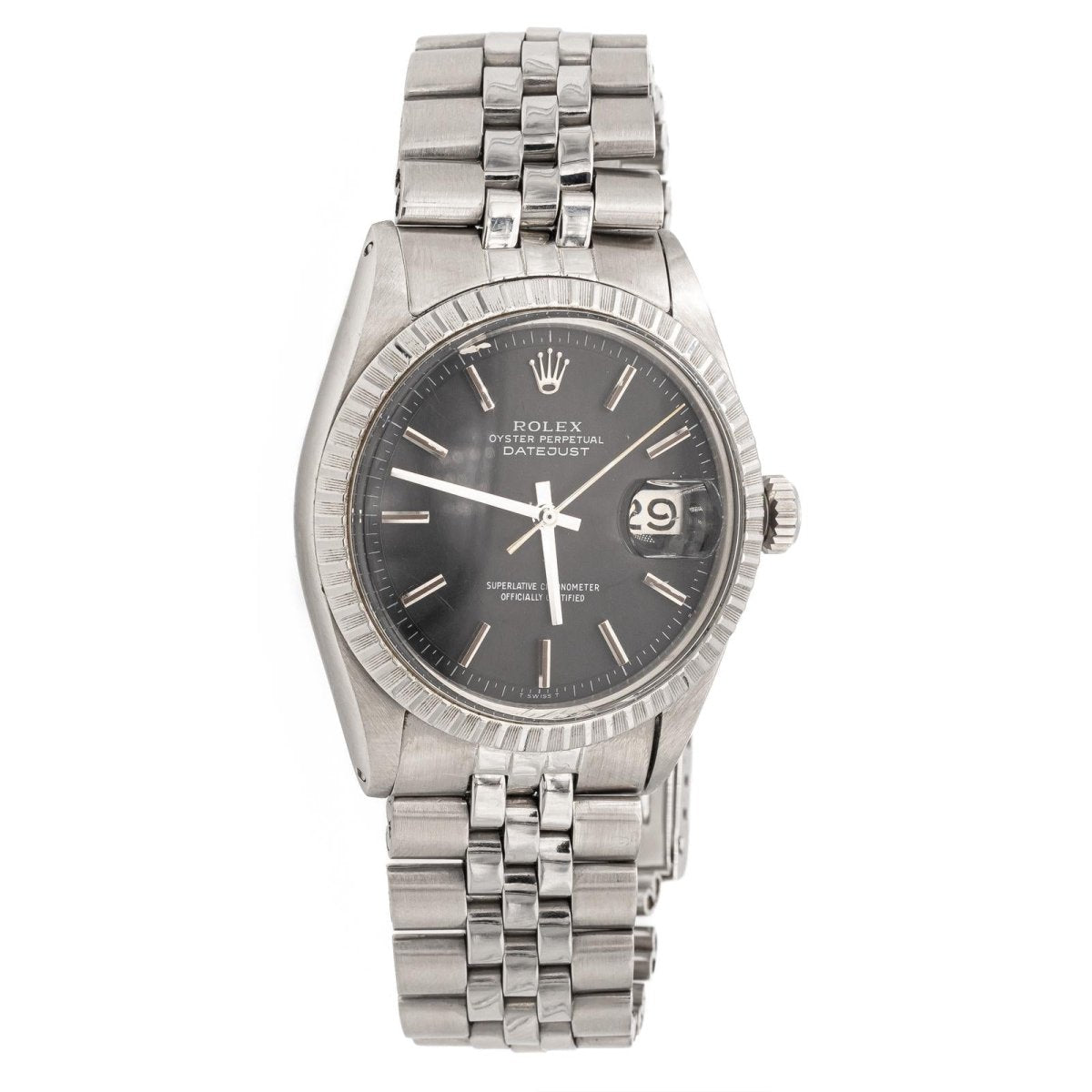 Montre ROLEX "Date just" en acier - Castafiore