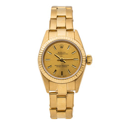 Montre ROLEX "Lady Oyster Perpetual" en or jaune - Castafiore