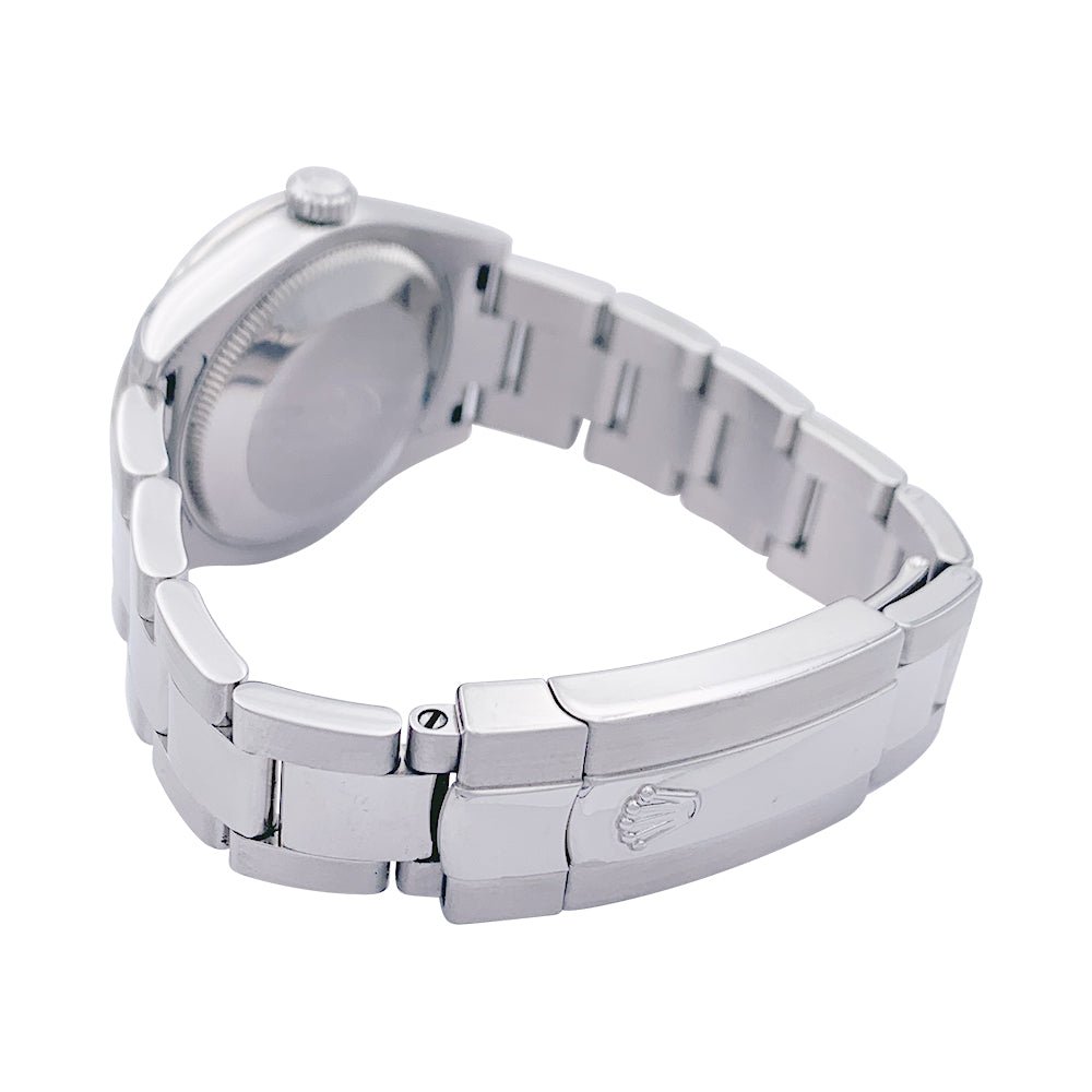 Montre ROLEX "Oyster Perpetual Datejust", acier et diamants - Castafiore