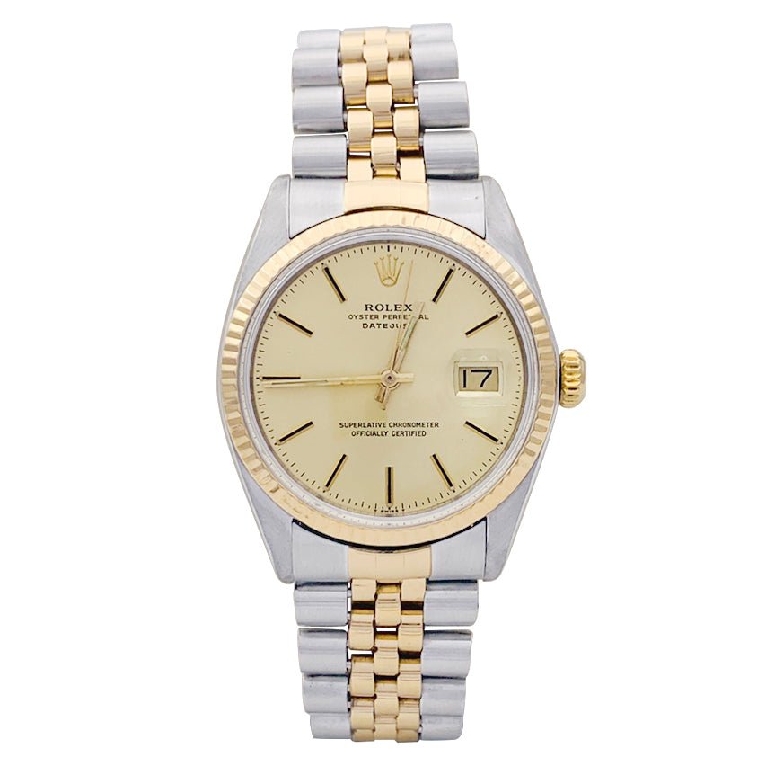 Montre ROLEX "Oyster Perpetual Datejust", or jaune et acier. - Castafiore