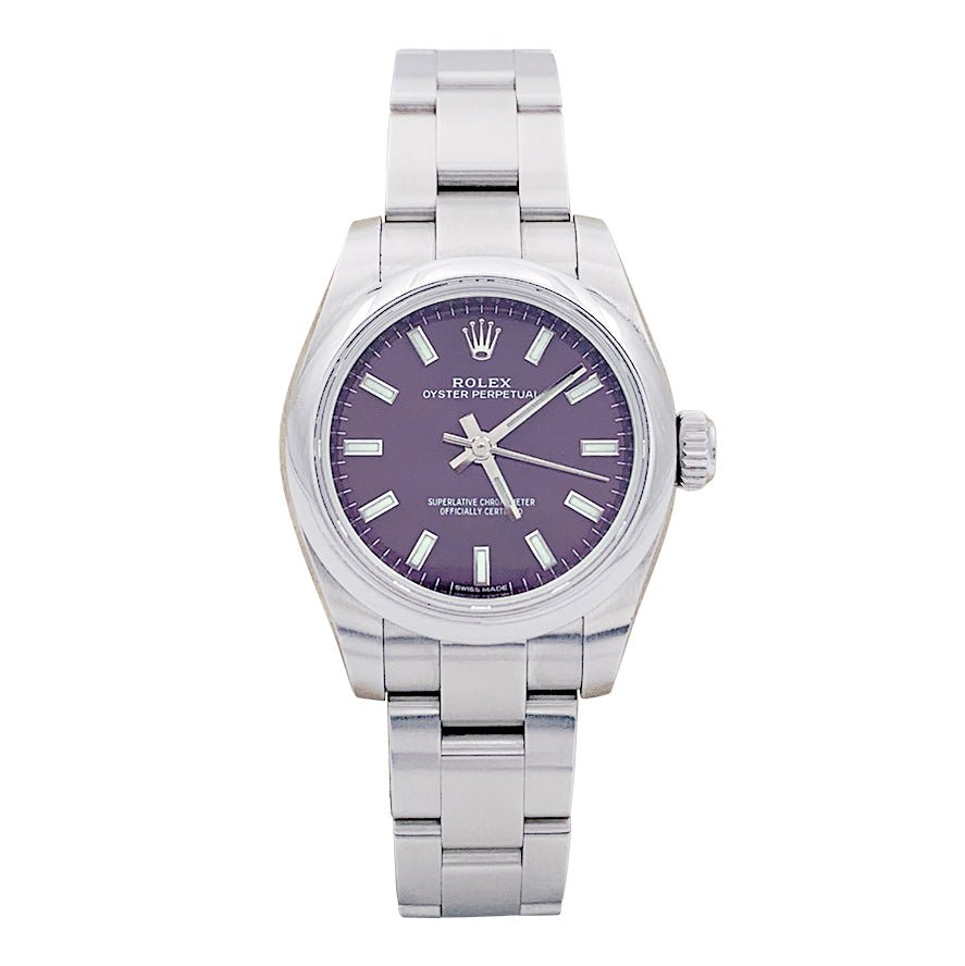 Montre Rolex,"Oyster Perpetual", en acier. - Castafiore