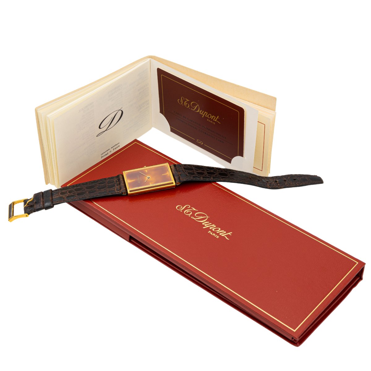Montre SAINT DUPONT en plaqué or - Castafiore