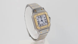 Montre Santos de Cartier en or et acier - Castafiore