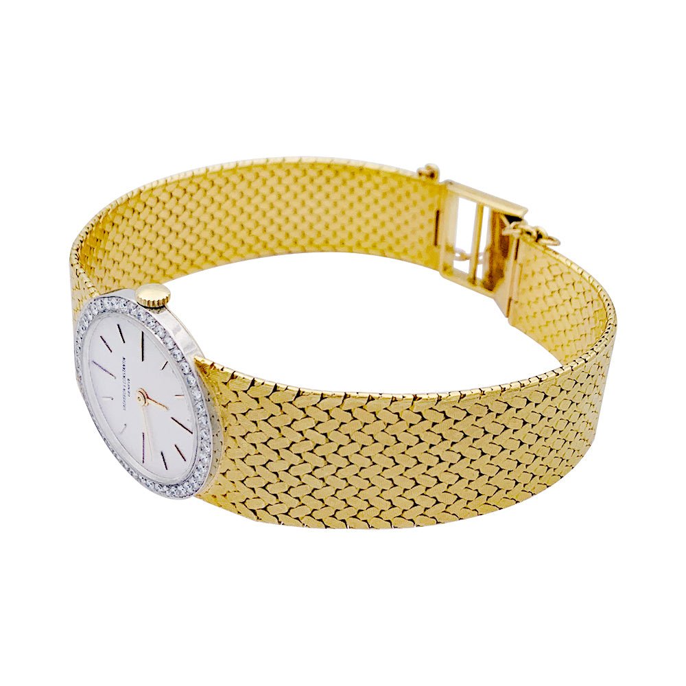 Montre VACHERON CONSTANTIN en or jaune, or blanc et diamants - Castafiore