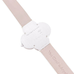 Montre Van Cleef & Arpels, "Alhambra", or blanc, diamants. - Castafiore