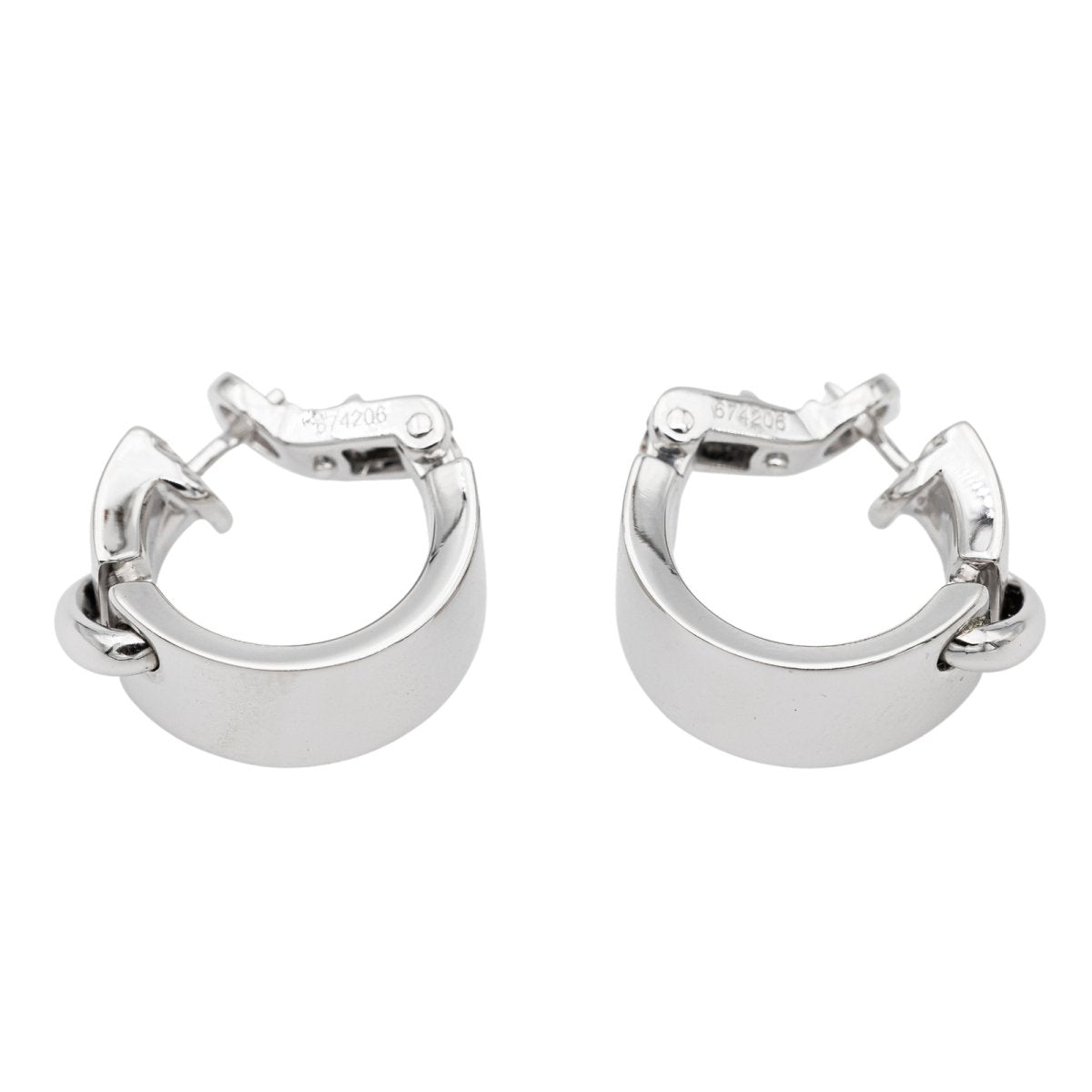 Paire de Boucles d'oreilles CHAUMET Liens en or blanc - Castafiore