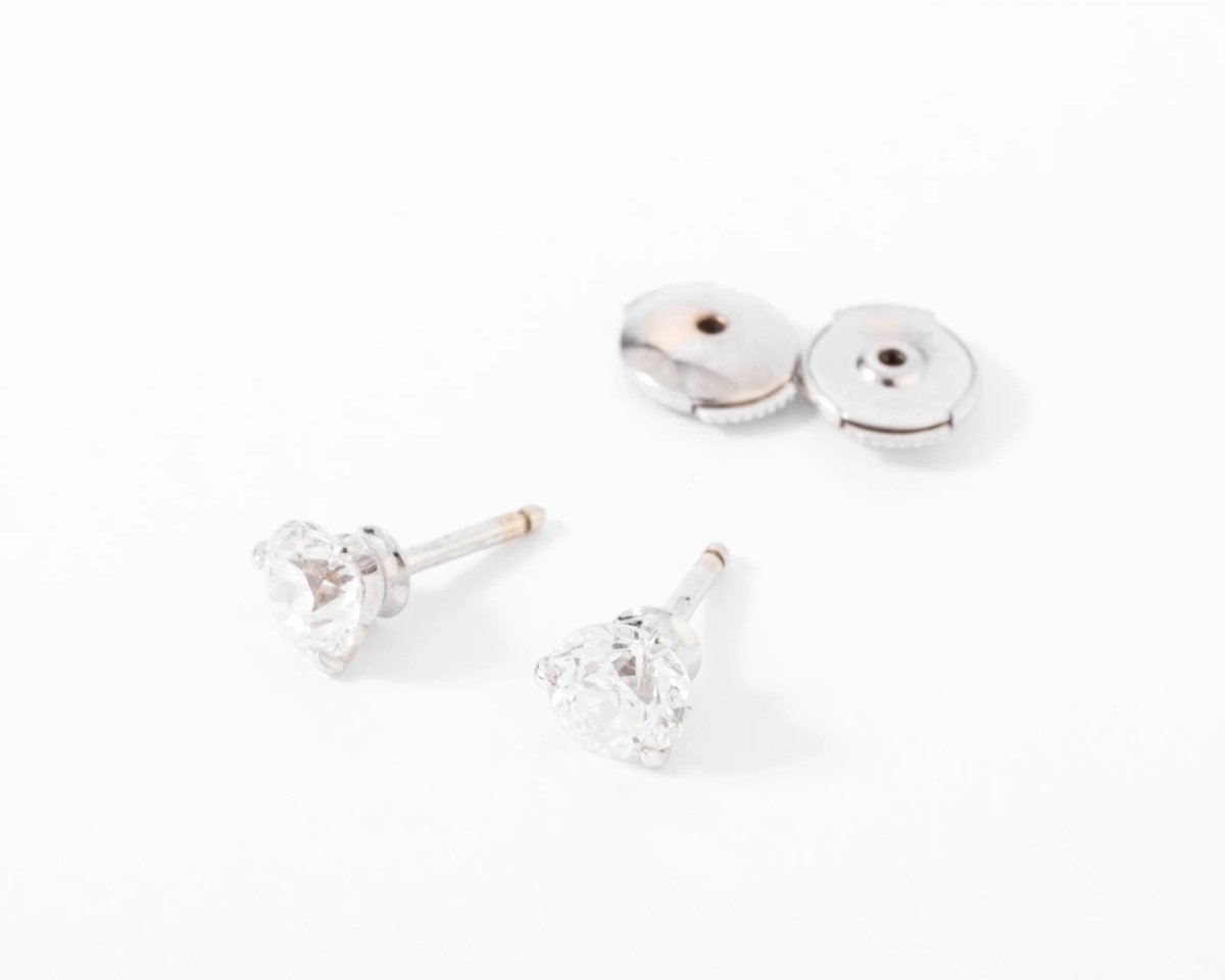 Paire de boucles d'oreilles en diamant taille ancienne - Castafiore